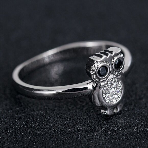 💎 925 Silver Plated 3A CZ Cute Ring for Men Women, FB16FA1042 - Picture 2 of 5